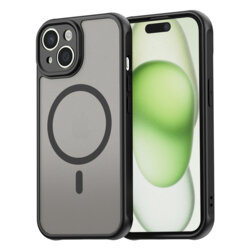 Husa iPhone 15 Plus Techsuit HaloFrost II MagSafe, negru