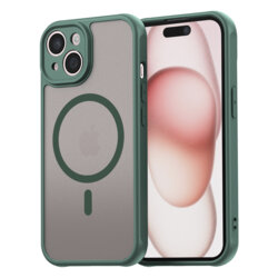 Husa iPhone 15 Techsuit HaloFrost II MagSafe, verde