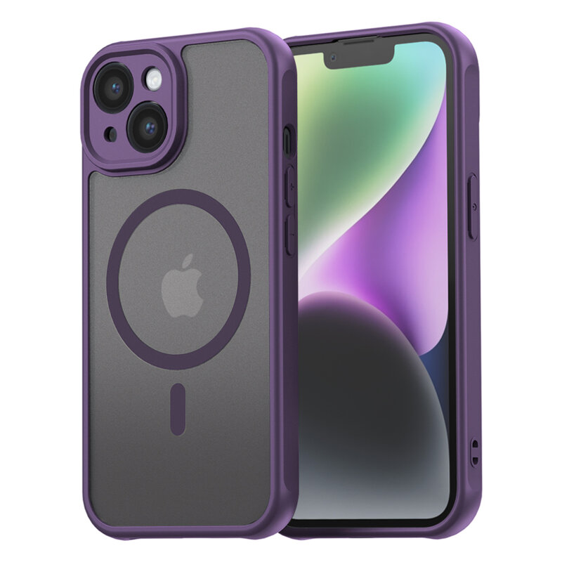 Husa iPhone 14 Techsuit HaloFrost II MagSafe, mov