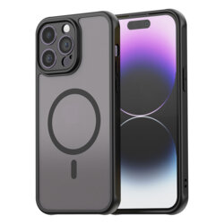 Husa iPhone 14 Pro Max Techsuit HaloFrost II MagSafe, negru