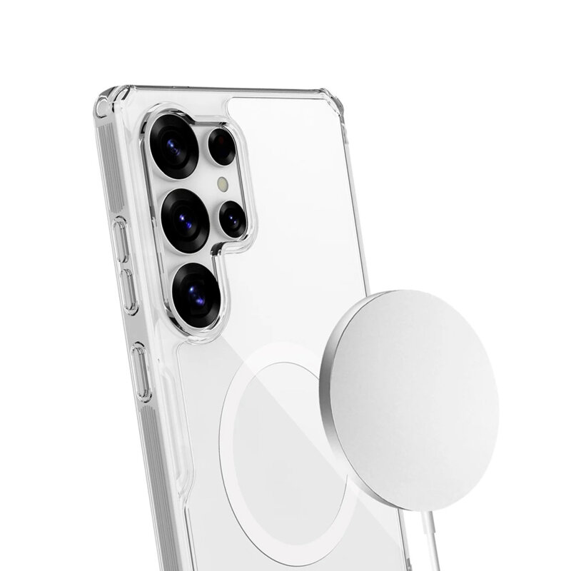 Husa Samsung Galaxy S25 Ultra Nillkin Nature TPU Pro MagSafe, alb