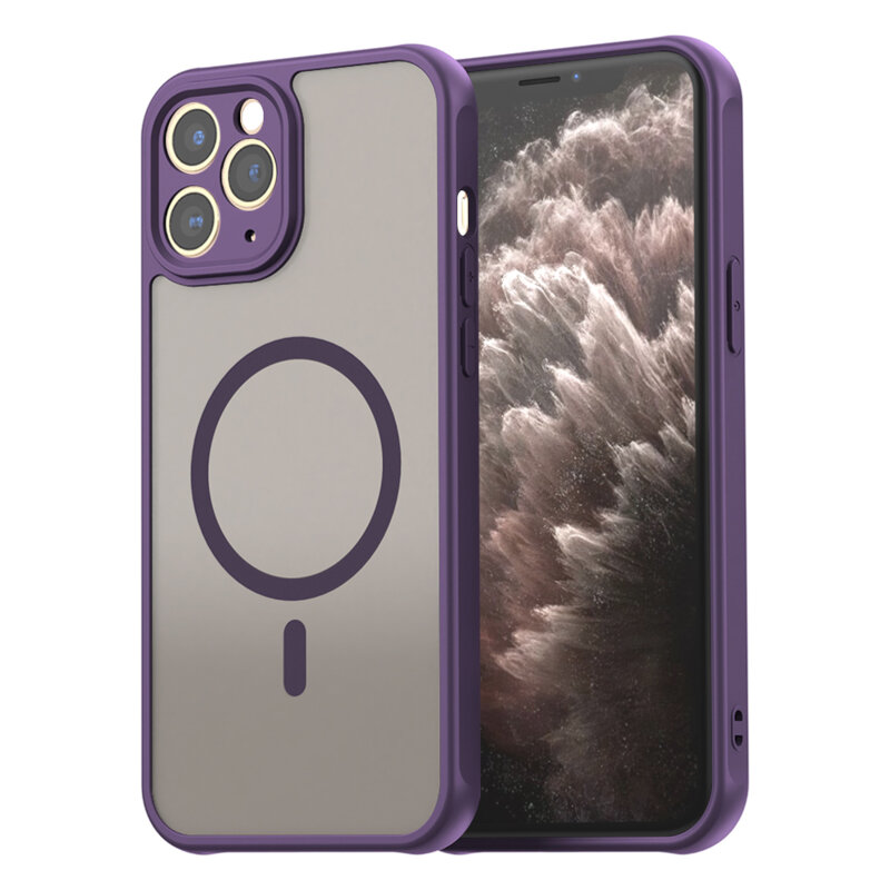 Husa iPhone 11 Pro Techsuit HaloFrost II MagSafe, mov