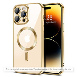Husa premium Xiaomi 17T Techsuit Luxury Crystal MagSafe, auriu