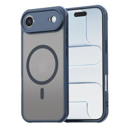 Husa iPhone 17 Air Techsuit HaloFrost II MagSafe, bleumarin