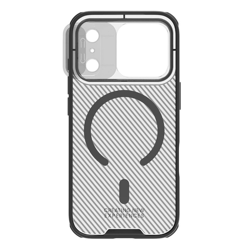 Husa iPhone 17 Pro Max Nillkin CamShield Pro Magnetic, negru/transparenta