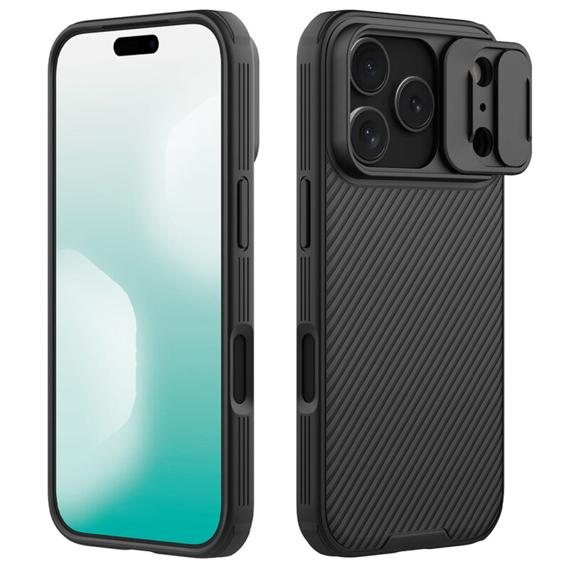 Husa iPhone 17 Pro Nillkin CamShield Pro Magnetic, negru