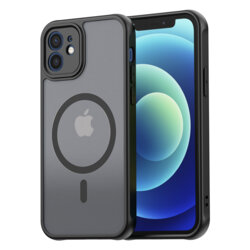 Husa iPhone 12 Techsuit HaloFrost II MagSafe, negru
