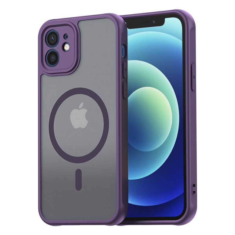 Husa iPhone 12 Techsuit HaloFrost II MagSafe, mov