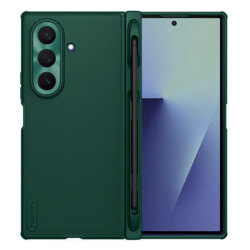 Husa Samsung Galaxy Z Fold7 cu stilou Nillkin Super Frosted Shield Fold Magnetic, verde