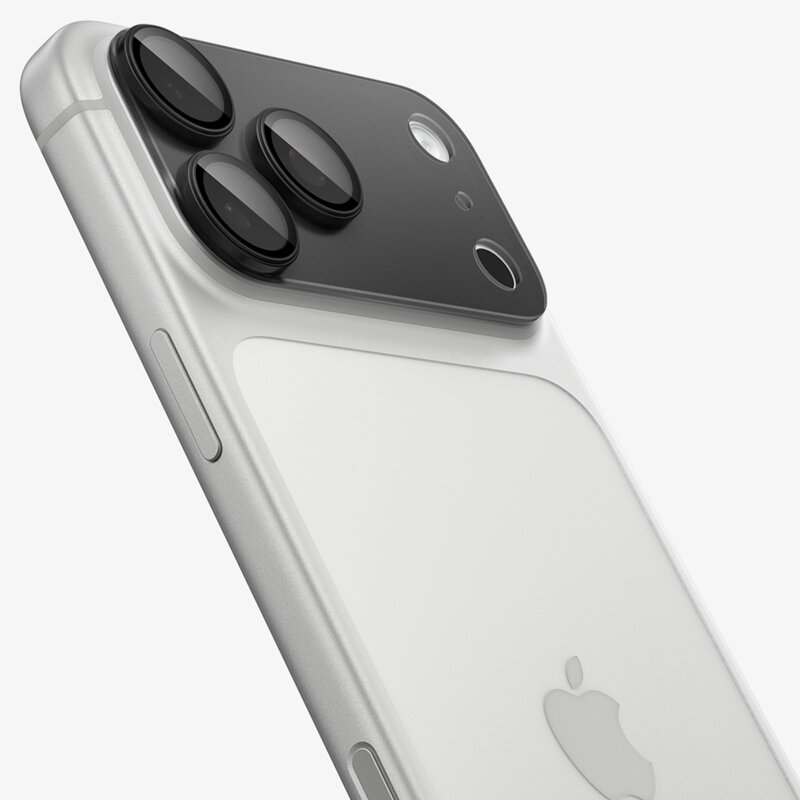 Folie sticla camera iPhone 18 Pro Spigen Optik.tR EZ Fit Pro XL Camera Glass, gri