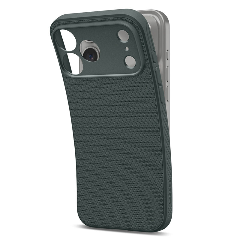 Husa iPhone 17 Pro Spigen Liquid Air, verde