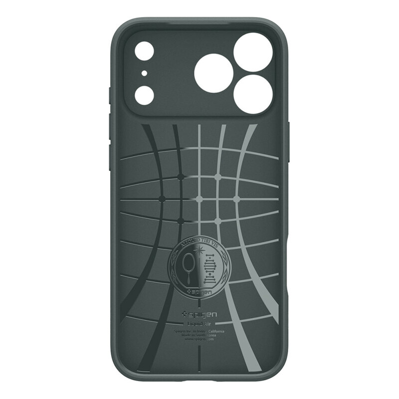 Husa iPhone 17 Pro Spigen Liquid Air, verde