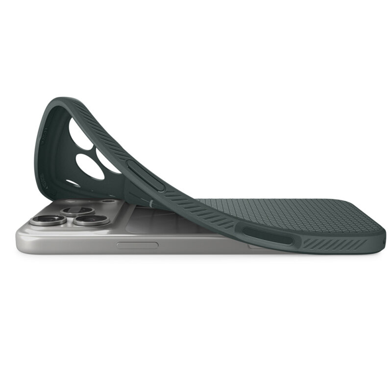 Husa iPhone 17 Pro Spigen Liquid Air, verde