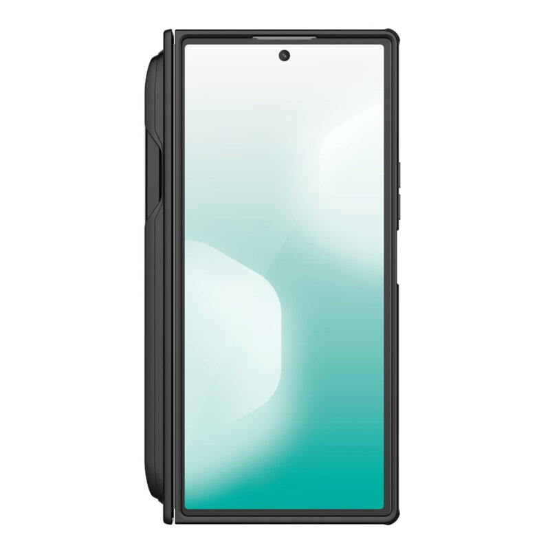 Husa Samsung Galaxy Z Fold7 cu stilou Nillkin Super Frosted Shield Fold, negru