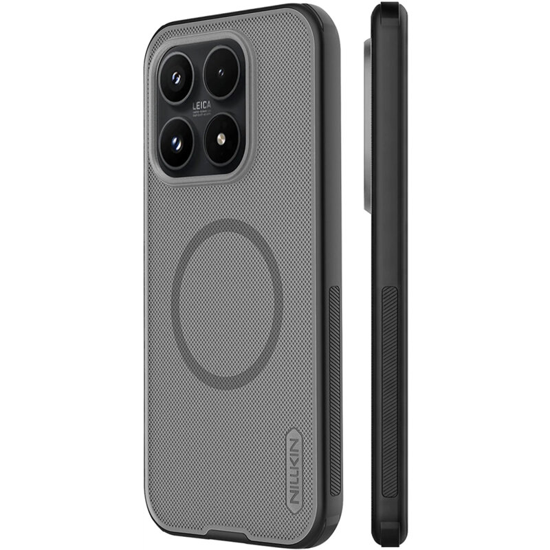 Husa Xiaomi 17 Nillkin Super Frosted Shield Pro Magnetic, negru/transparenta