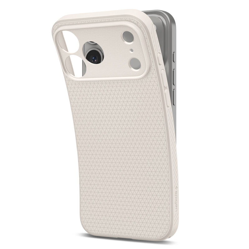 Husa iPhone 17 Pro Max Spigen Liquid Air, natural