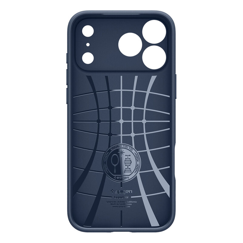Husa iPhone 18 Pro Max Spigen Liquid Air, bleumarin