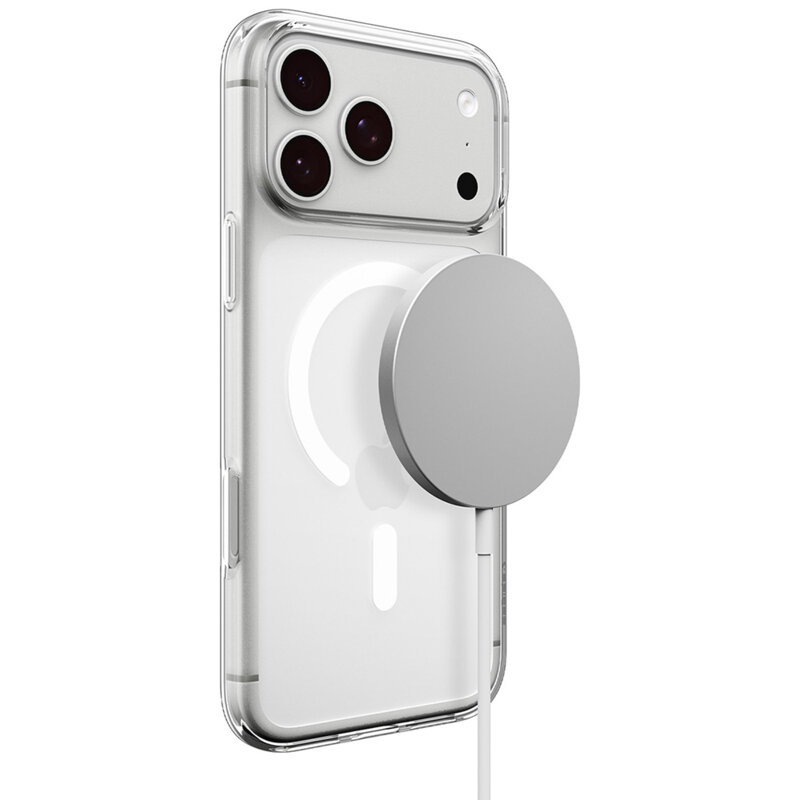 Husa iPhone 17 Pro Max Spigen Liquid Crystal MagSafe, alb