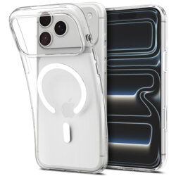 Husa iPhone 18 Pro Max Spigen Liquid Crystal MagSafe, alb