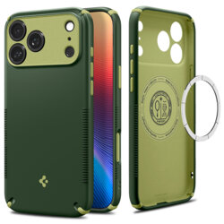 Husa iPhone 17 Pro Spigen Caseology Nano Pop Hybrid MagSafe, verde