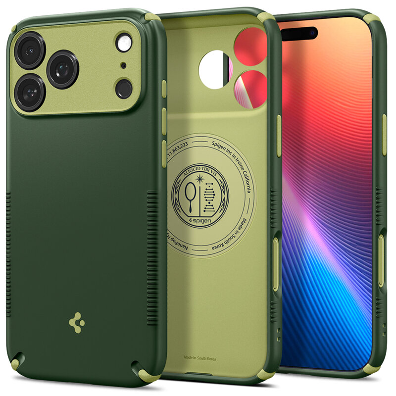 Husa iPhone 18 Pro Spigen Caseology Nano Pop MagSafe, verde