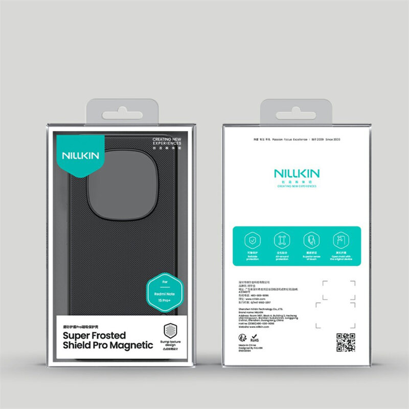 Husa Xiaomi Redmi Note 15 Pro+ 5G Nillkin Super Frosted Shield Pro Magnetic, negru
