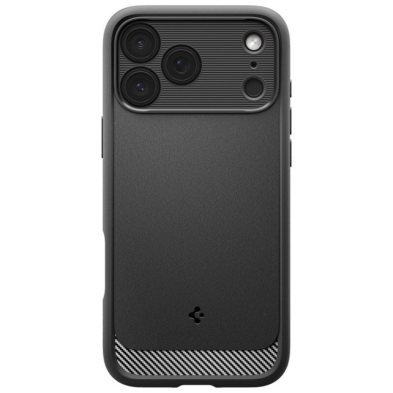 Husa iPhone 17 Pro Max Spigen Rugged Armor MagSafe, negru