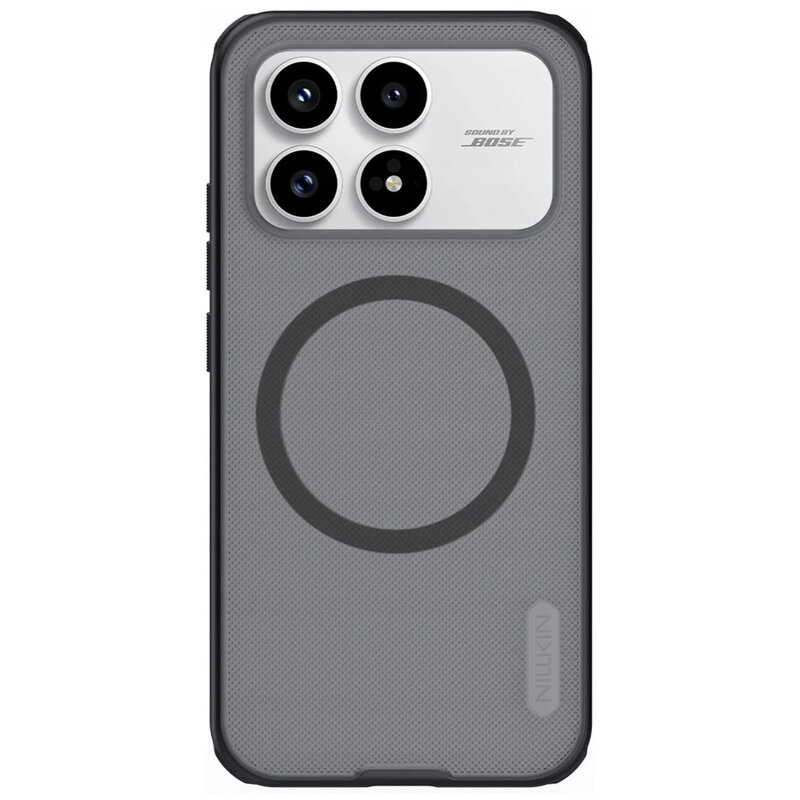 Husa Xiaomi Poco F8 Pro Nillkin Super Frosted Shield Pro Magnetic, negru/transparenta