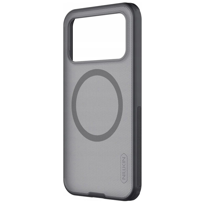 Husa Xiaomi Poco F8 Pro Nillkin Super Frosted Shield Pro Magnetic, negru/transparenta