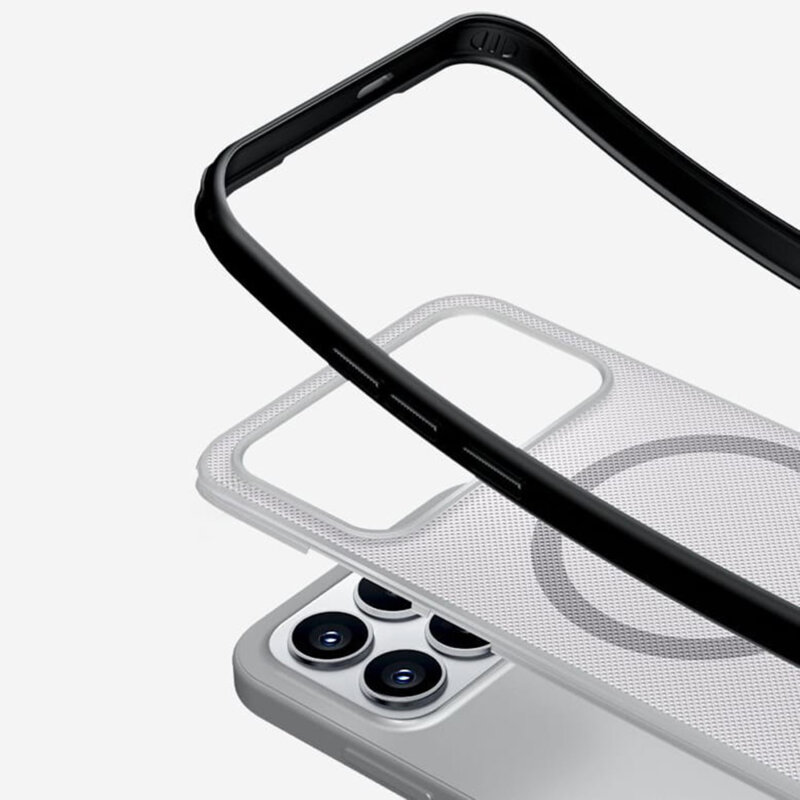 Husa Xiaomi Poco F8 Pro Nillkin Super Frosted Shield Pro Magnetic, negru/transparenta