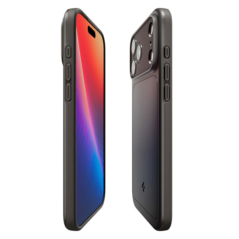 Husa iPhone 17 Pro Spigen Thin Fit MagSafe, cenusiu