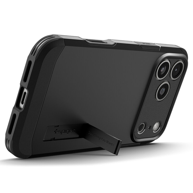 Husa iPhone 17 Pro Spigen Tough Armor T MagSafe, negru