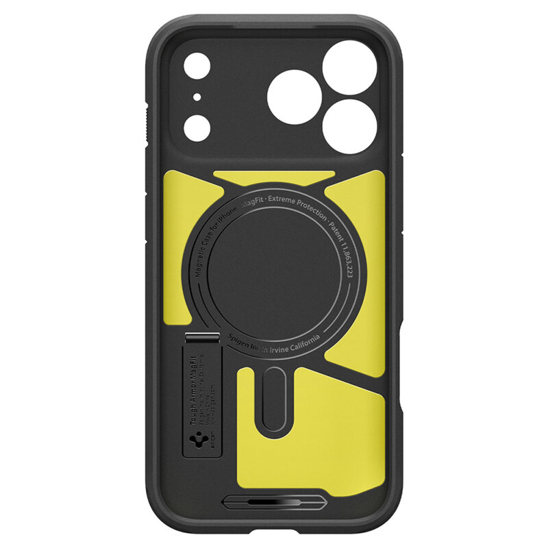 Husa iPhone 18 Pro Spigen Tough Armor T MagSafe, negru