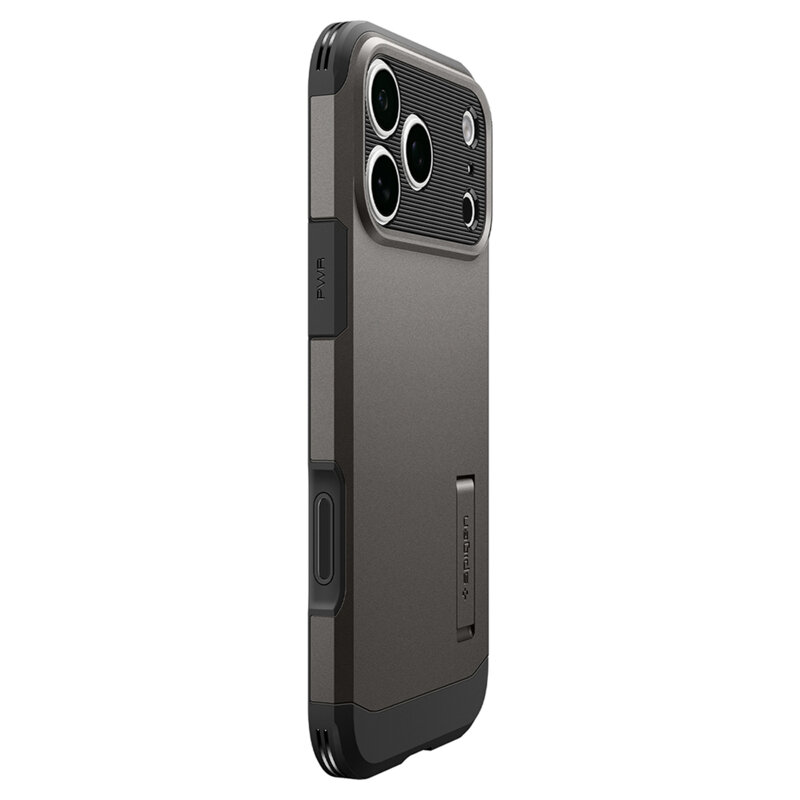 Husa iPhone 18 Pro Spigen Tough Armor T MagSafe, cenusiu