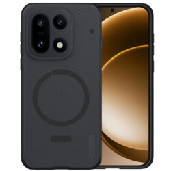 Husa OnePlus 15 Nillkin Super Frosted Shield Pro Magnetic, negru/transparenta