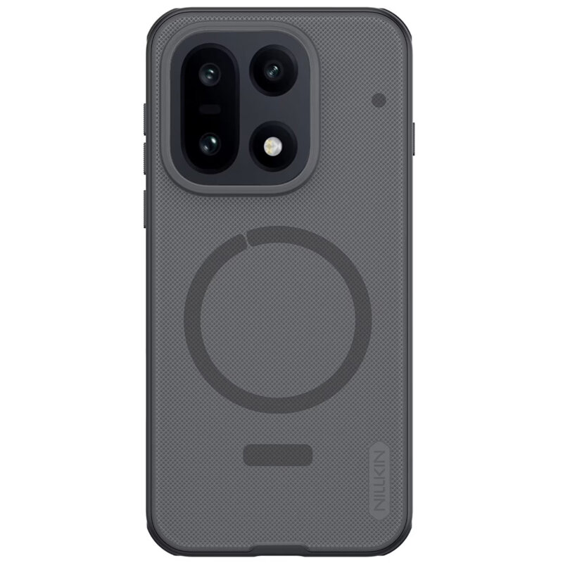 Husa OnePlus 15 Nillkin Super Frosted Shield Pro Magnetic, negru/transparenta