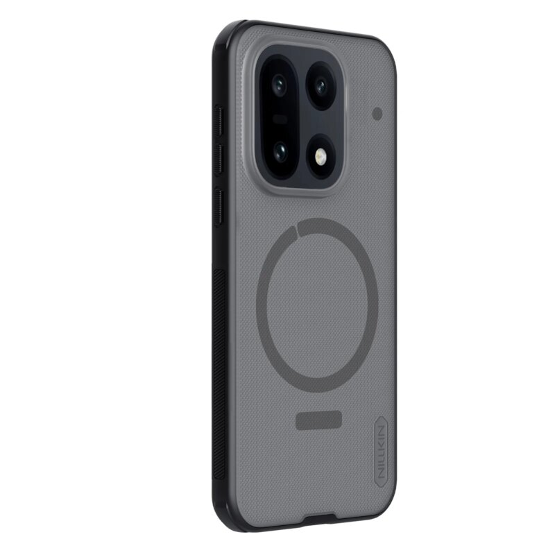 Husa OnePlus 15 Nillkin Super Frosted Shield Pro Magnetic, negru/transparenta
