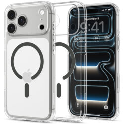 Husa iPhone 17 Pro Max Spigen Ultra Hybrid MagSafe, cenusiu