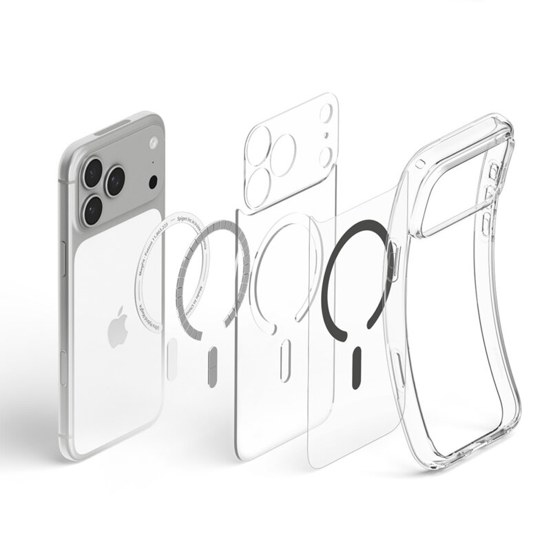 Husa iPhone 18 Pro Spigen Ultra Hybrid MagSafe, transparenta