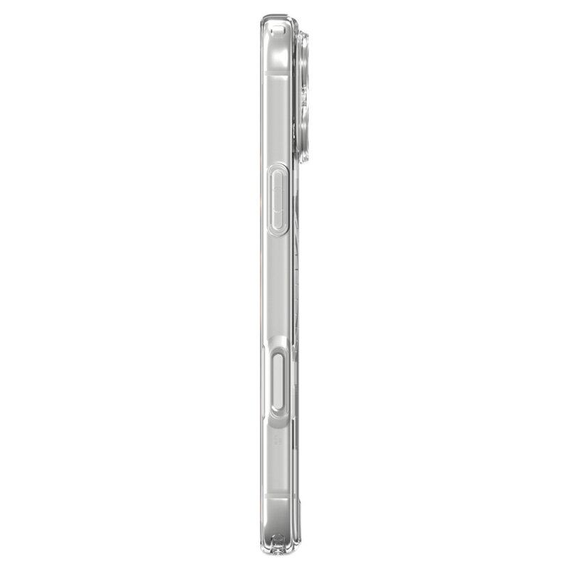 Husa iPhone 17 Pro Max Spigen Ultra Hybrid MagSafe, transparenta/portocaliu