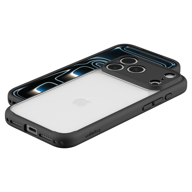 Husa iPhone 17 Pro Max Spigen Ultra Hybrid, negru