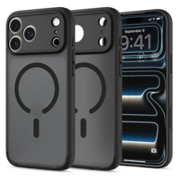 Husa iPhone 18 Pro Spigen Ultra Hybrid MagSafe, cenusiu