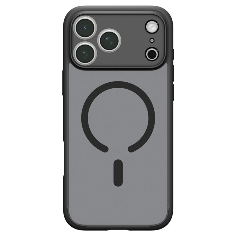Husa iPhone 18 Pro Spigen Ultra Hybrid MagSafe, cenusiu