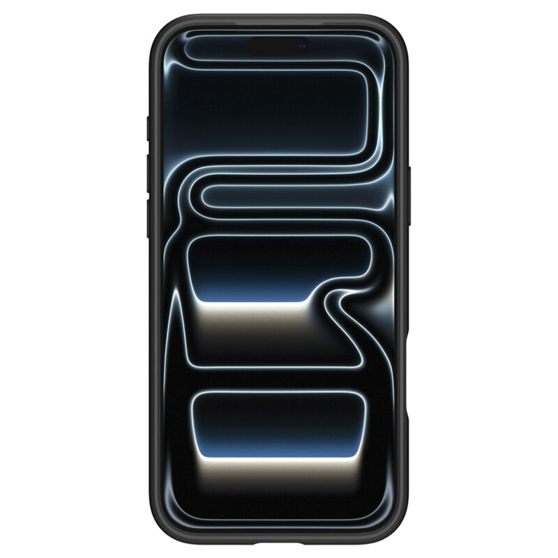 Husa iPhone 17 Pro Max Spigen Ultra Hybrid MagSafe, cenusiu / portocaliu