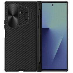 Husa Samsung Galaxy Z Fold7 cu stilou Nillkin CamShield Pro Magnetic, negru