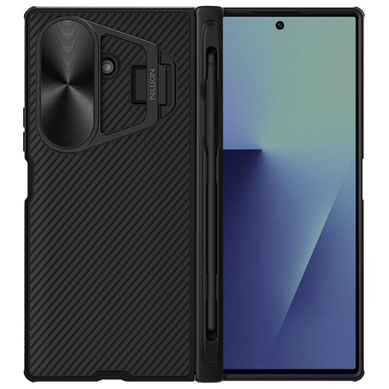 Husa Samsung Galaxy Z Fold7 cu stilou Nillkin CamShield Pro Magnetic, negru