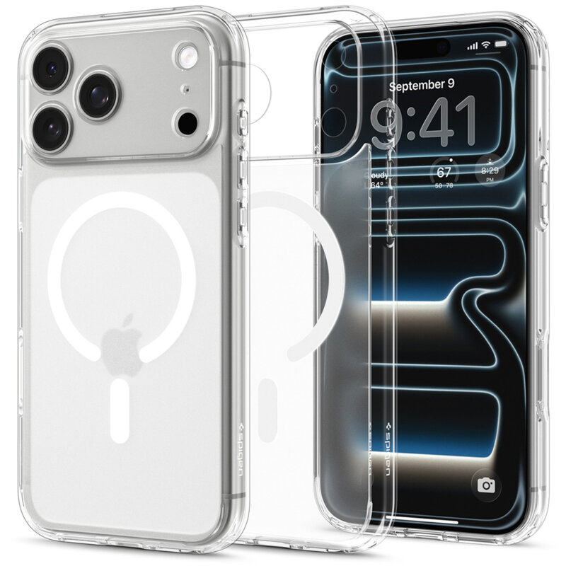 Husa iPhone 17 Pro Max Spigen Ultra Hybrid MagSafe, alb