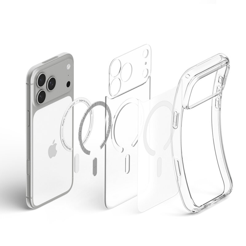 Husa iPhone 17 Pro Max Spigen Ultra Hybrid MagSafe, alb