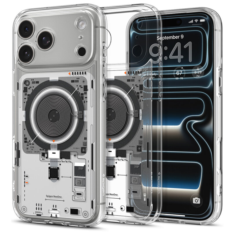 Husa iPhone 17 Pro Spigen Ultra Hybrid MagSafe, fumuriu