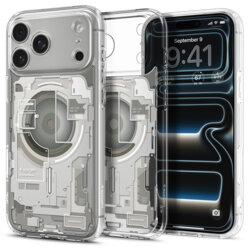 Husa iPhone 17 Pro Spigen Ultra Hybrid Zero One MagSafe, natural